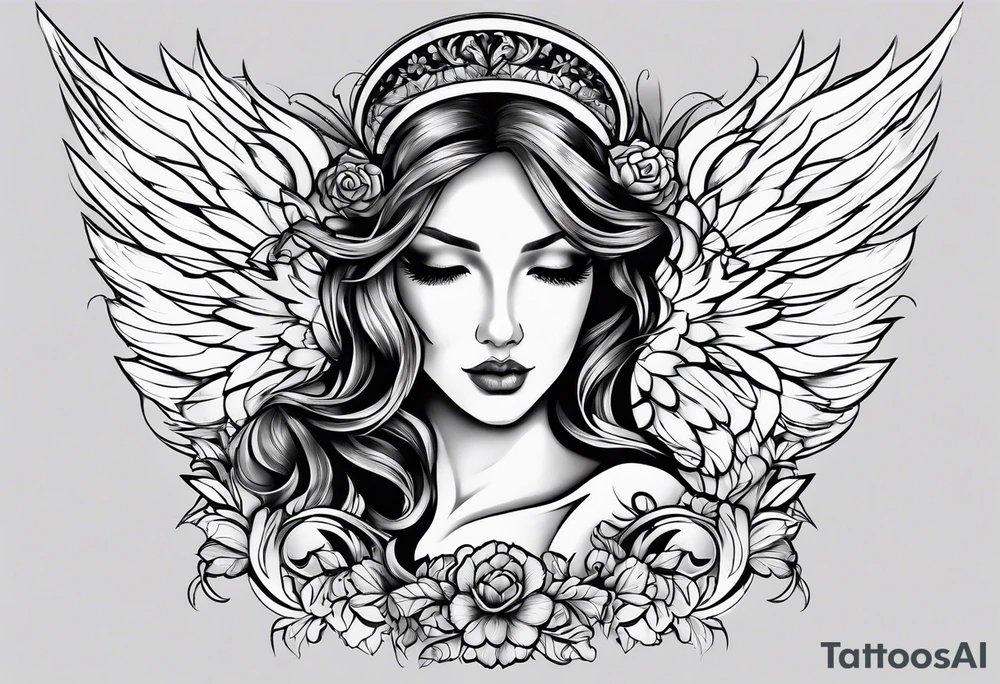 Angel tattoo idea