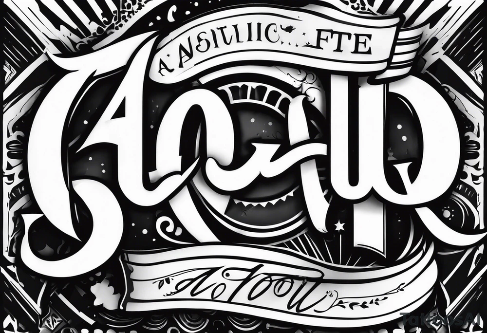 A banner that reads AO..BUSHWICK tattoo idea