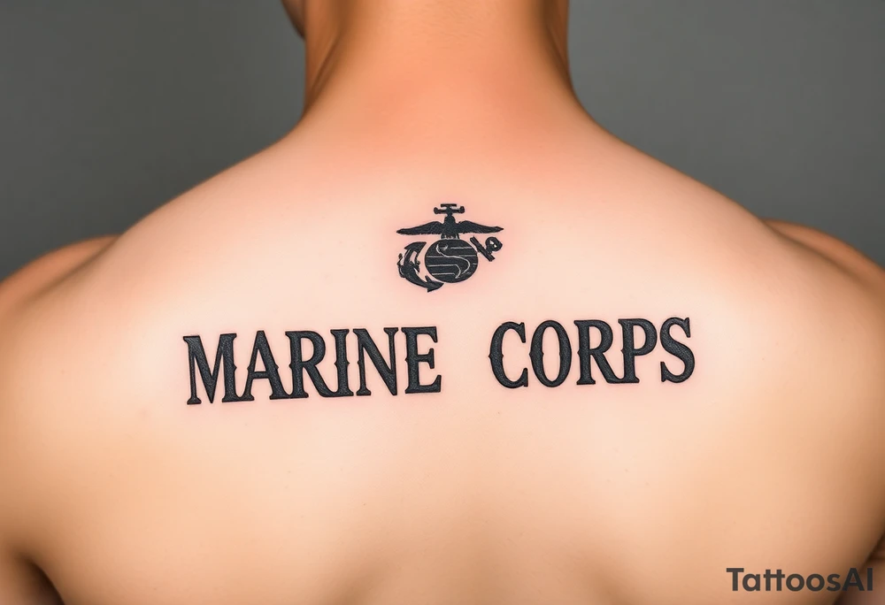 Republic of Korea
                Marine Corps
lettering tattoo idea