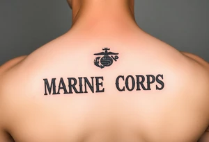 Republic of Korea
                Marine Corps
lettering tattoo idea