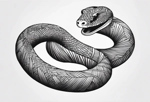 Snake wrapped around arm tattoo idea