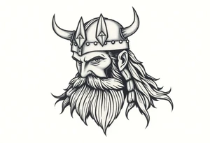 Viking warrior tattoo idea