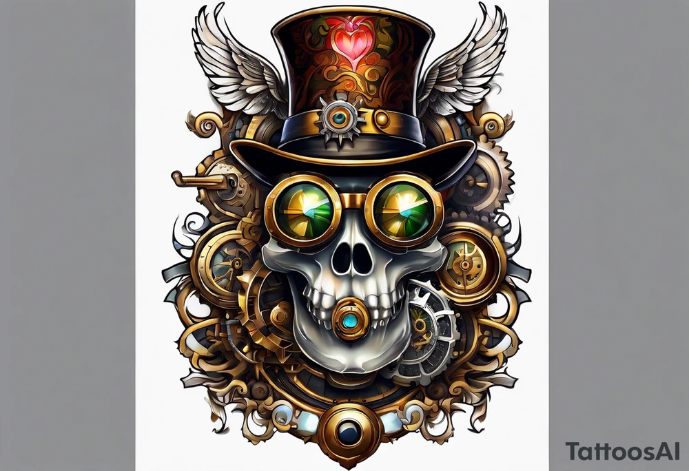 Steampunk tattoo idea