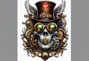 Steampunk tattoo idea