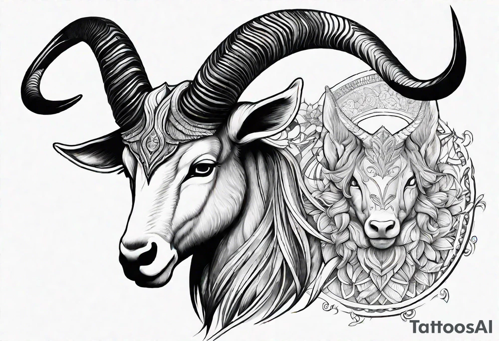Capricorn tattoo idea