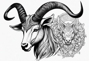 Capricorn tattoo idea