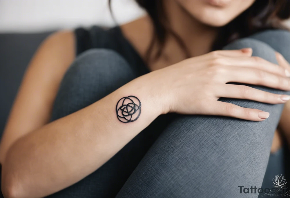 "A minimalist tattoo design symbolizing deep friendship, centered around the name 'Düha.' The design features two intertwined hands, representing trust and support, with a delicate infinity symbol subtly woven into the lines of the hands, indicating eternal friendship. Surrounding the hands, soft abstract elements like flowing lines or watercolor splashes gently frame the name 'Düha' written in elegant script, giving the design a personal and timeless touch. The overall style should evoke warmth, connection, and loyalty." tattoo idea