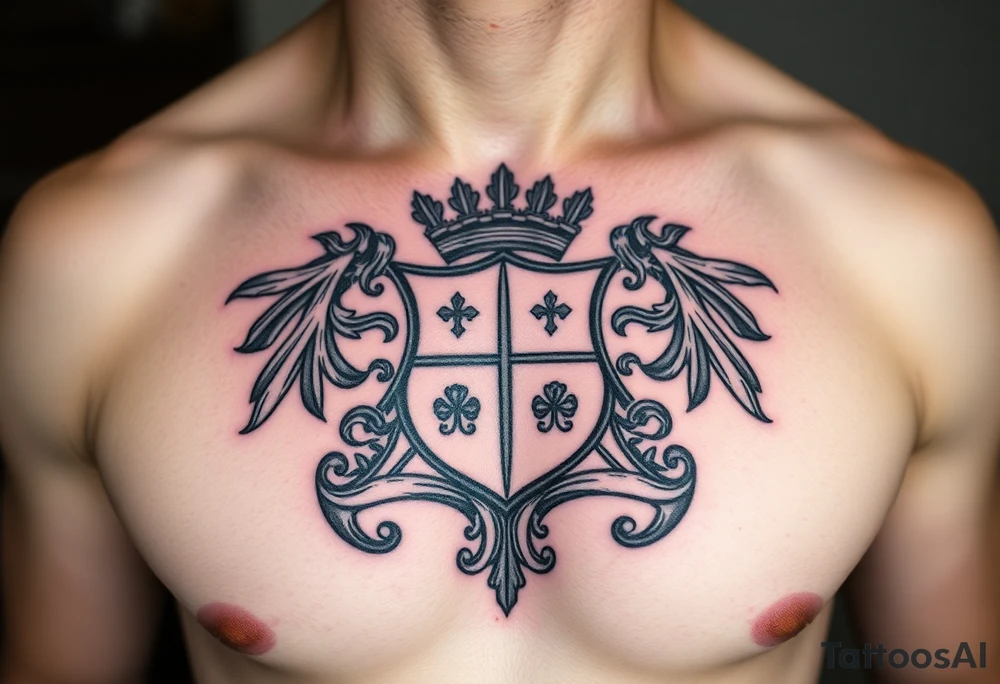 Smith, Irish family crest very intricate tattoo idea