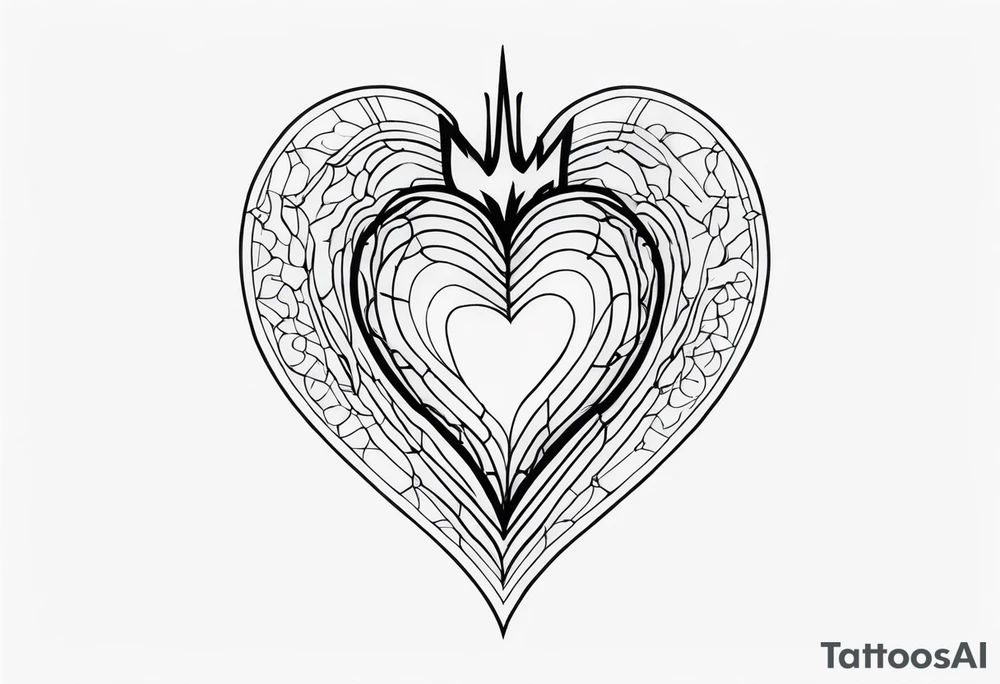 visceral heart tattoo idea