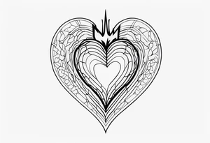 visceral heart tattoo idea