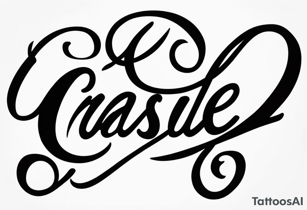 i want a name in cursive, the name is Maisie-Leigh tattoo idea