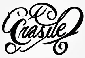 i want a name in cursive, the name is Maisie-Leigh tattoo idea