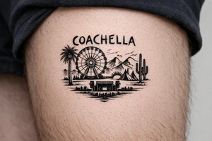 Coachella music festival tattoo idea