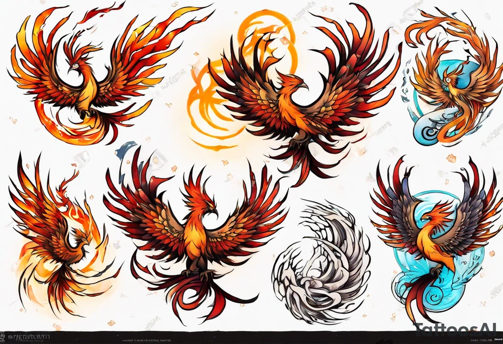 Phoenix tattoo idea