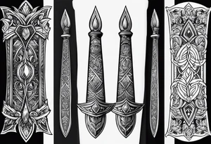 athame tattoo idea