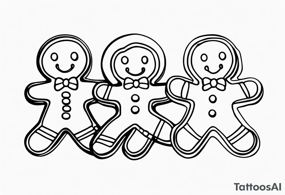 GINGERBREAD MEN tattoo idea