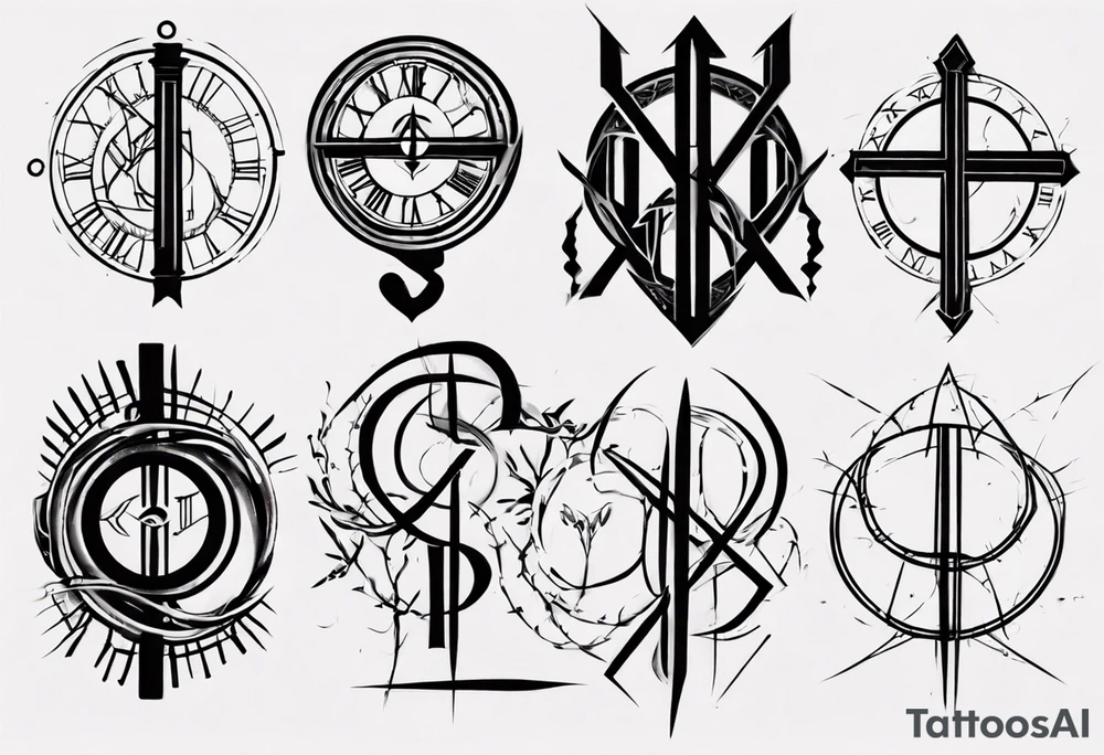8 of October Roman numerals tattoo idea