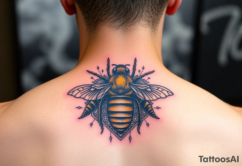 Honey comb bees tattoo idea