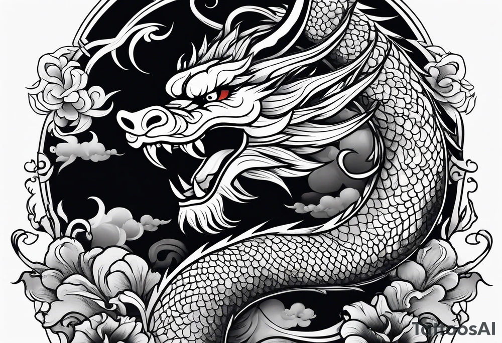 Traditional Chinese Dragon tattoo idea