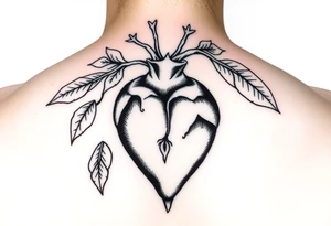 Persephone’s heart as a pomegranate tattoo idea