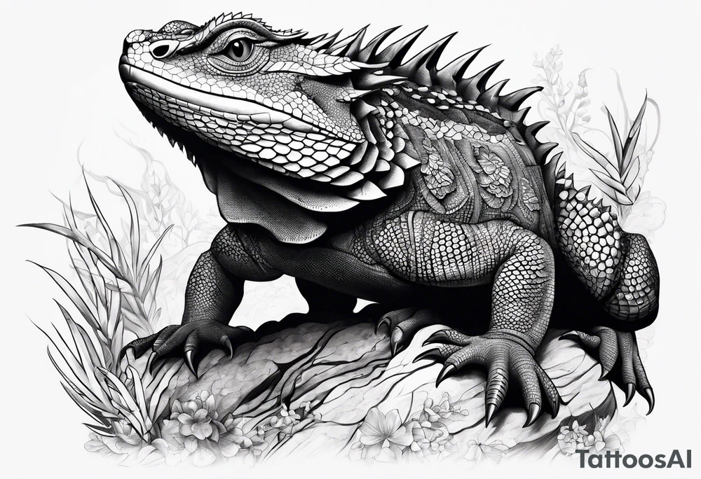 tuatara tattoo idea