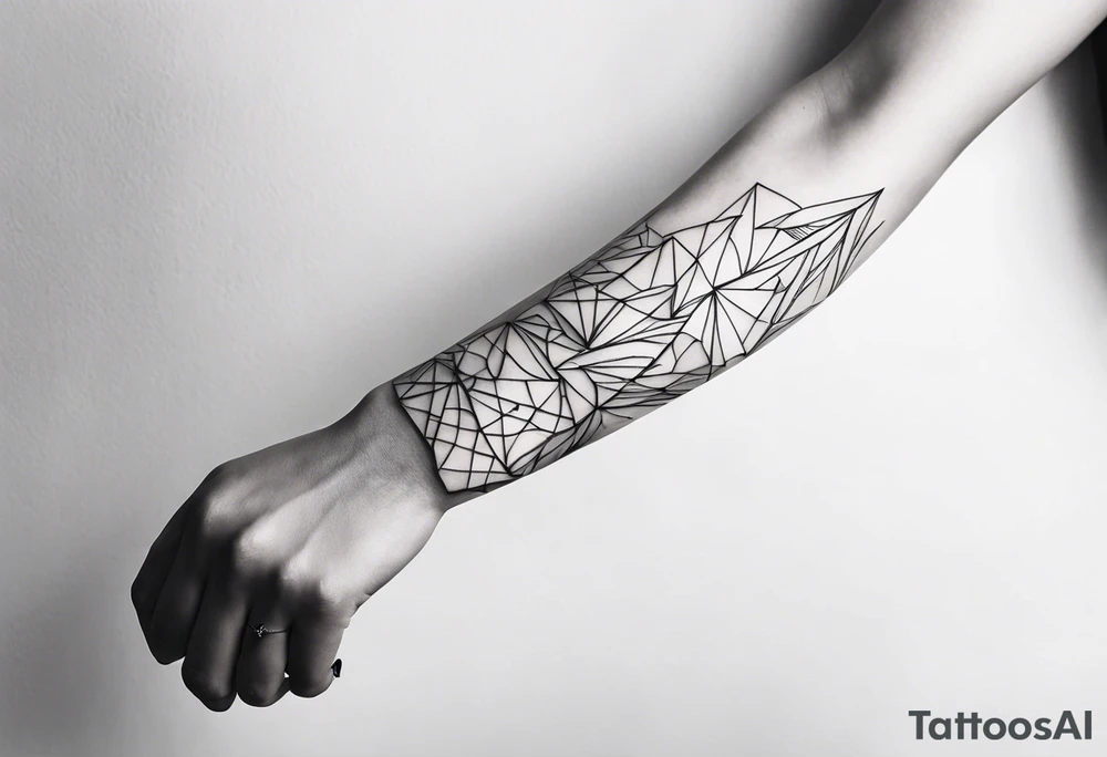 thin tattoo that wraps around arm and forearm tattoo idea