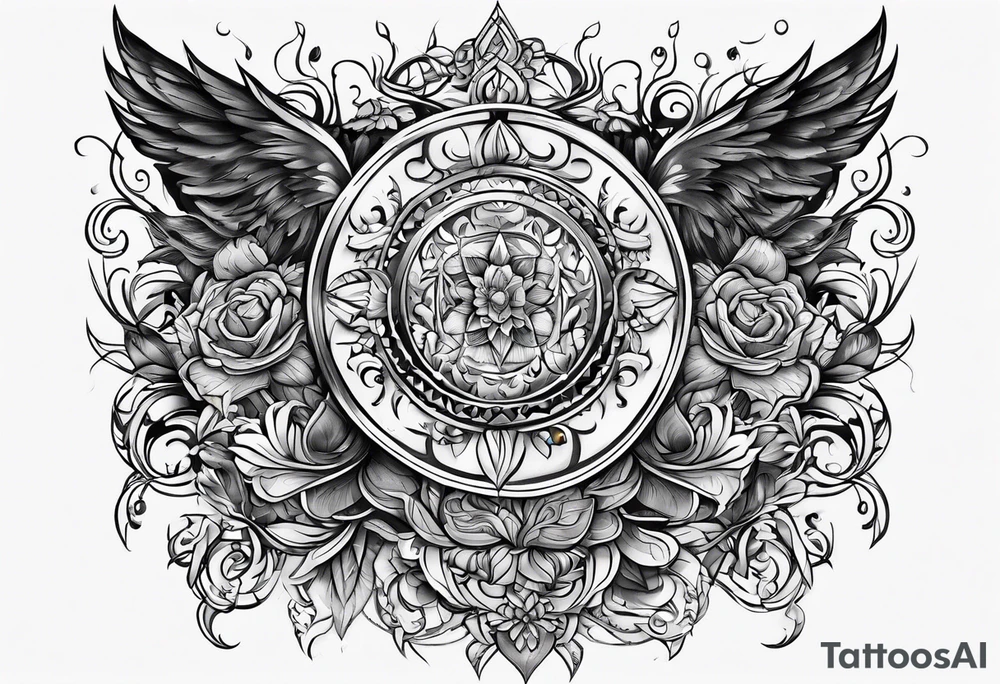 open scroll tattoo idea