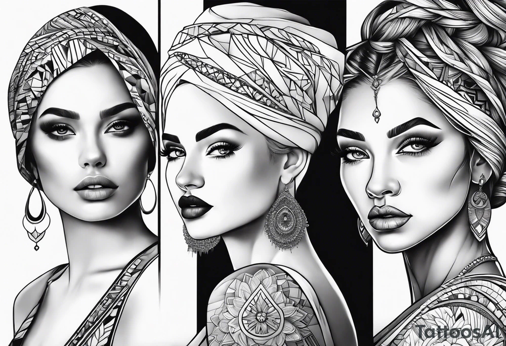 Mom daughters tattoo idea