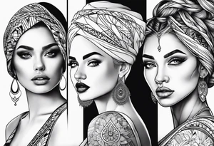 Mom daughters tattoo idea