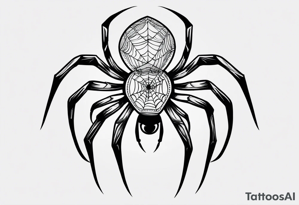 Minimalistic spider that looks like a scar tattoo idea