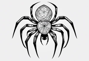 Minimalistic spider that looks like a scar tattoo idea