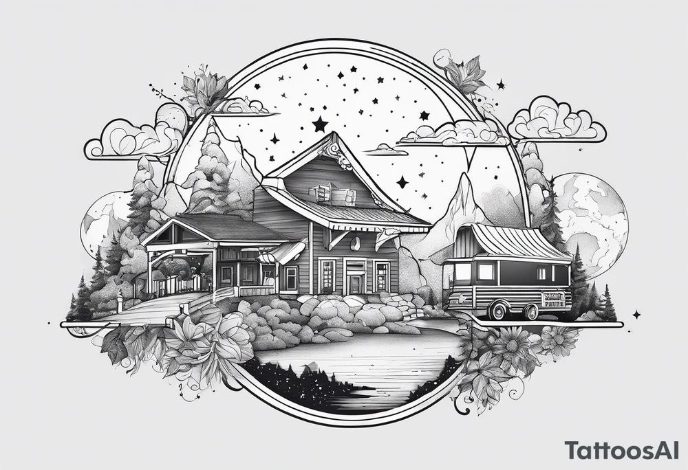 Roadtrip, constellation tattoo idea