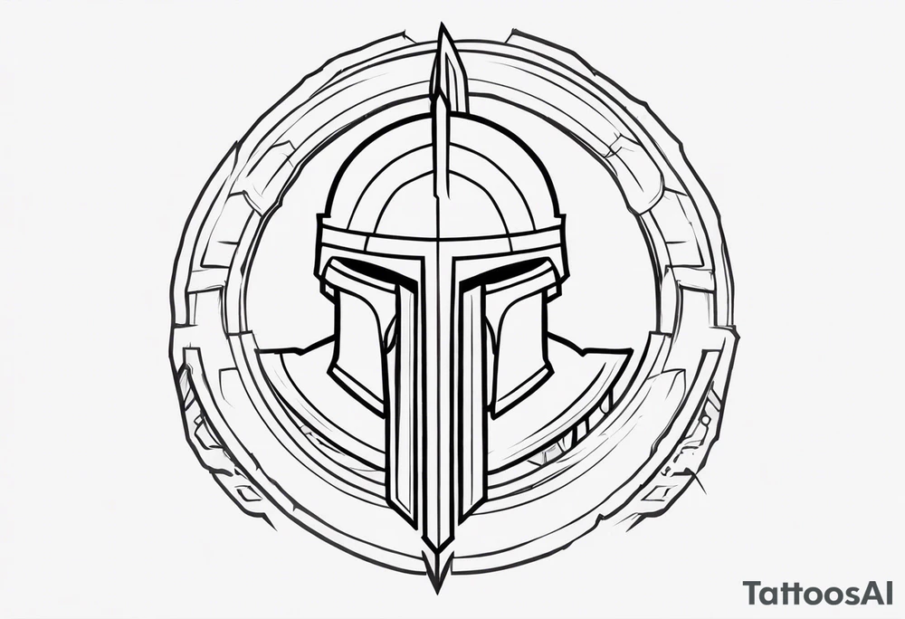 Ancient spartan symbol tattoo tattoo idea