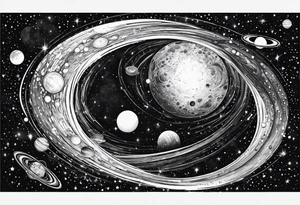 andromeda galaxy tattoo idea