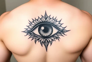 Powerful eye tattoo idea