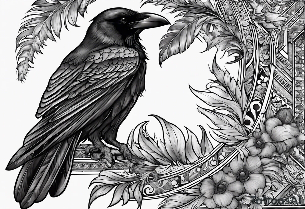 addiction recovery ravens roman egyptian
feathers clouds tattoo idea
