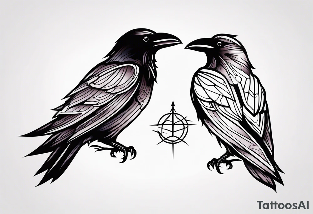 three ravens tattoo idea