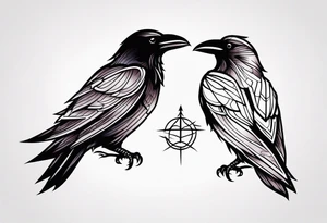 three ravens tattoo idea