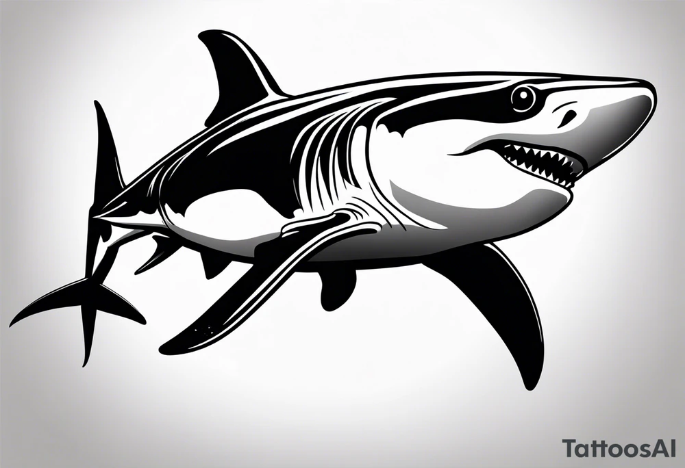 Hammerhead shark tattoo idea