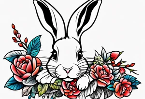 Chinese rabbit bracelet tattoo idea