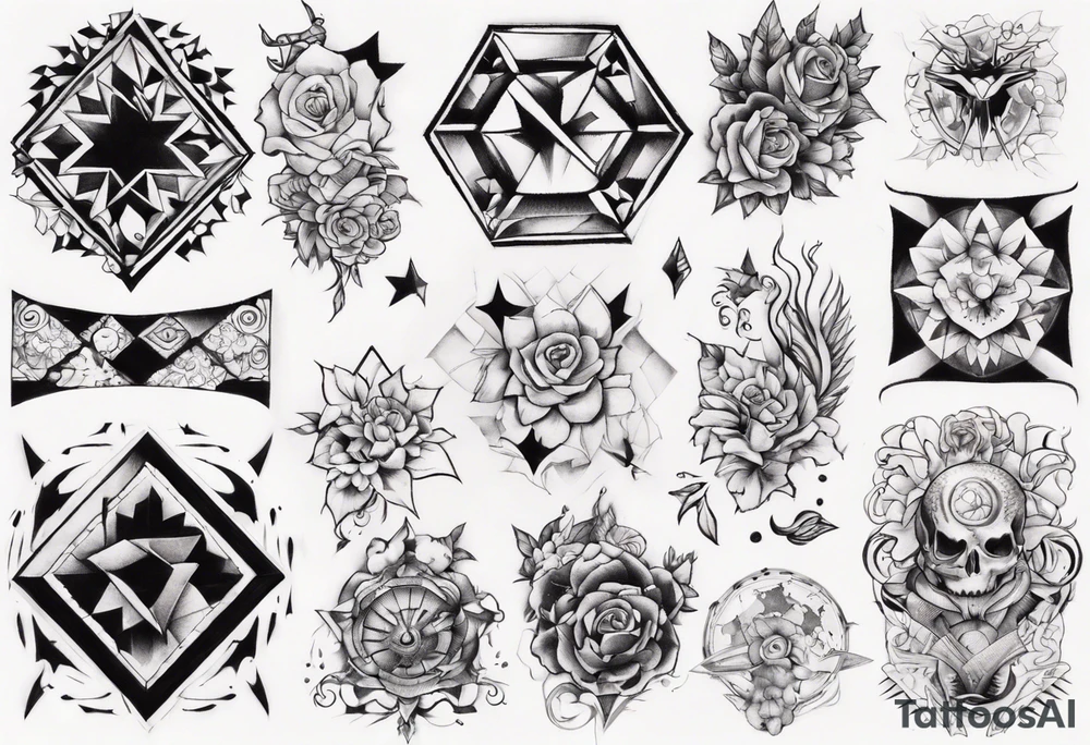 Patchwork tattoo idea