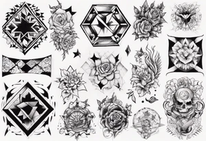 Patchwork tattoo idea