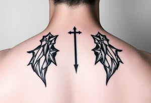 symbol of up and down together tattoo idea