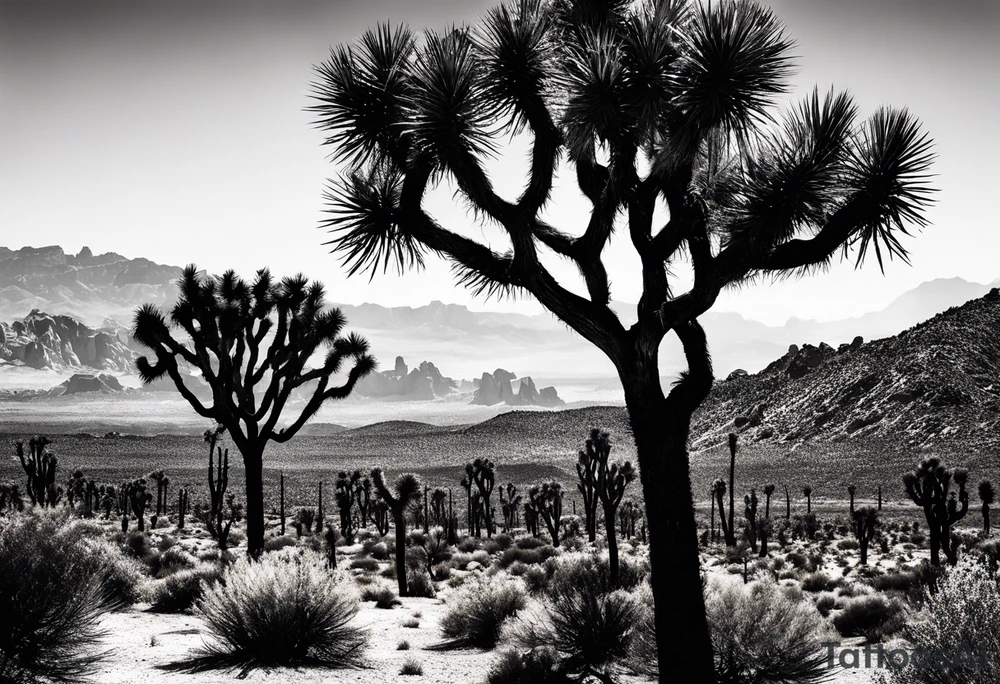 Y’all Joshua trees tattoo idea