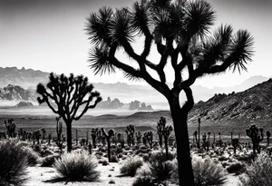 Y’all Joshua trees tattoo idea