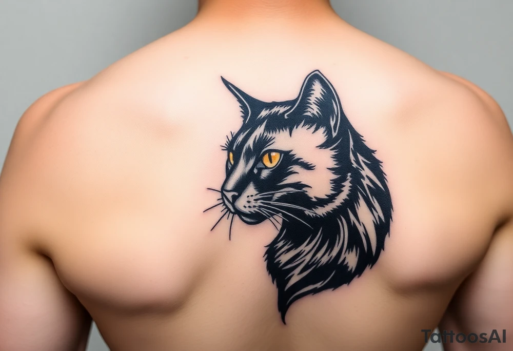 Black Cat tattoo idea