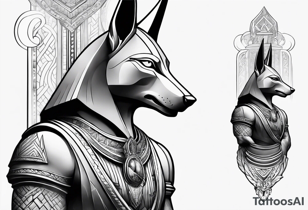 Anubis forearm tattoo idea