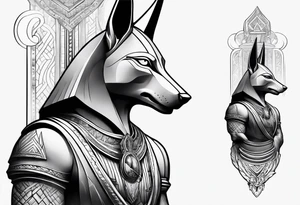 Anubis forearm tattoo idea