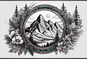 Mountains tattoo idea