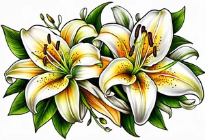 lily  flower tattoo idea